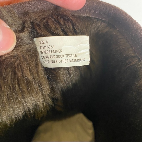 Old Navy mocha ugg style boots size 8 - Picture 6 of 8